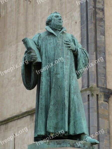 Martin Luther Protestant Statue Monument Figure