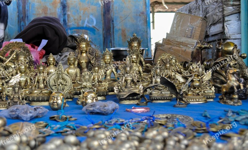 Gods Icons Mongolia Traditional Market