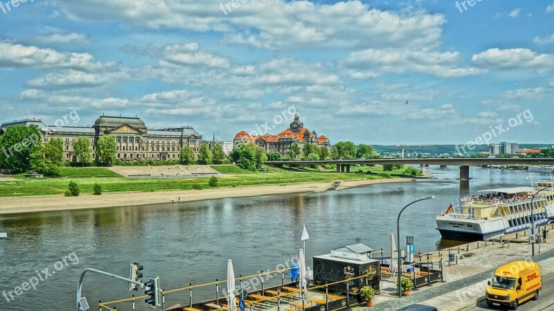 Elbe Dresden Ship Paddle Steamer City