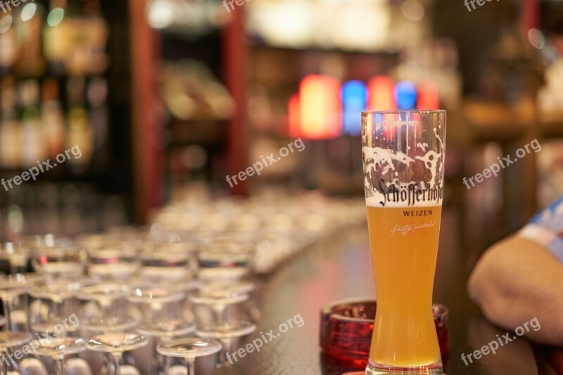 Wheat Beer Bar Beer Glass Drink