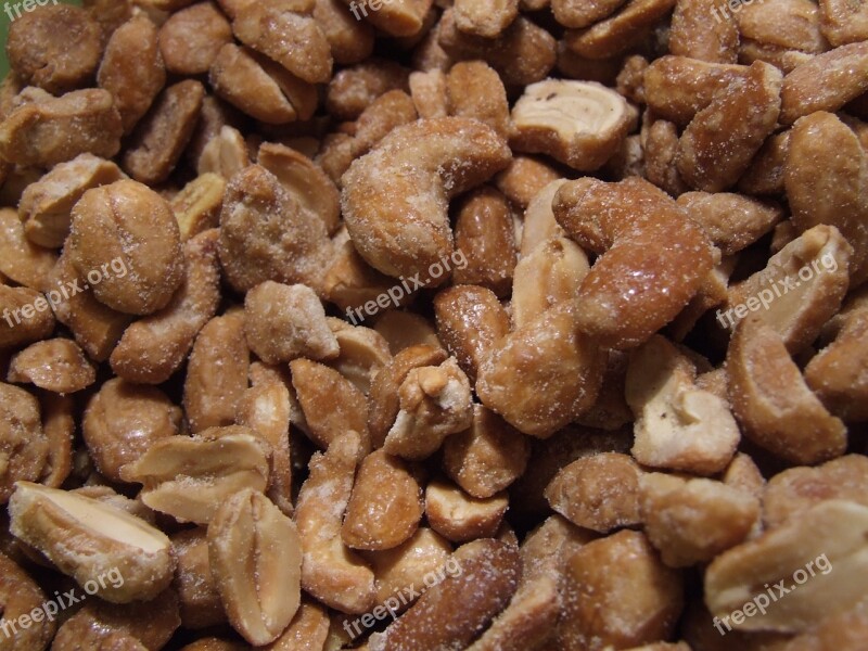 Cashews Nuts Peanuts Knabberzeug Winter Food