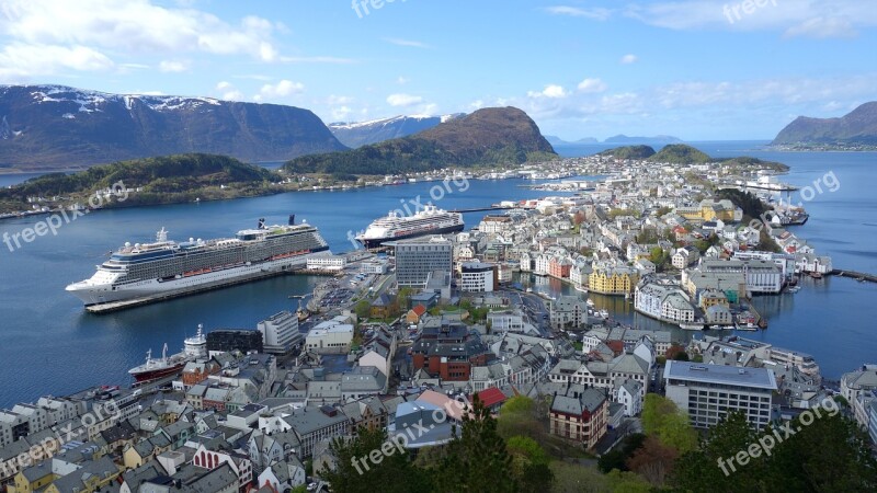 ålesund Norway Cruise Cruise Ship Water