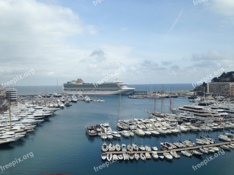 Monaco France Mediterranean Boat Marina