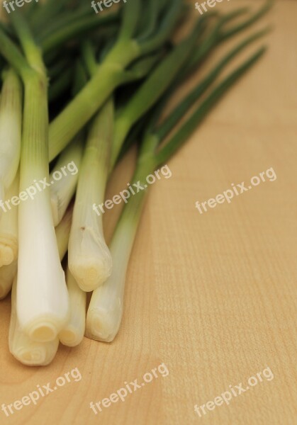 Onions Herbs Plant On A Wooden Background Background