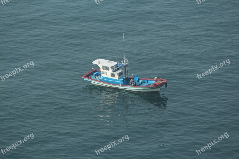 Haeundae Beach Times Sea Fishing Boats Fisherman