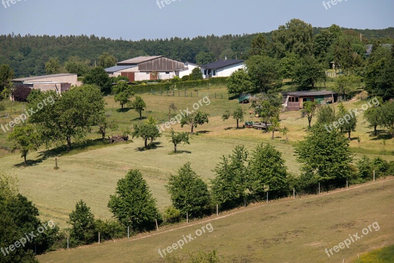 Farm Eifel Agriculture Farmhouse Barn