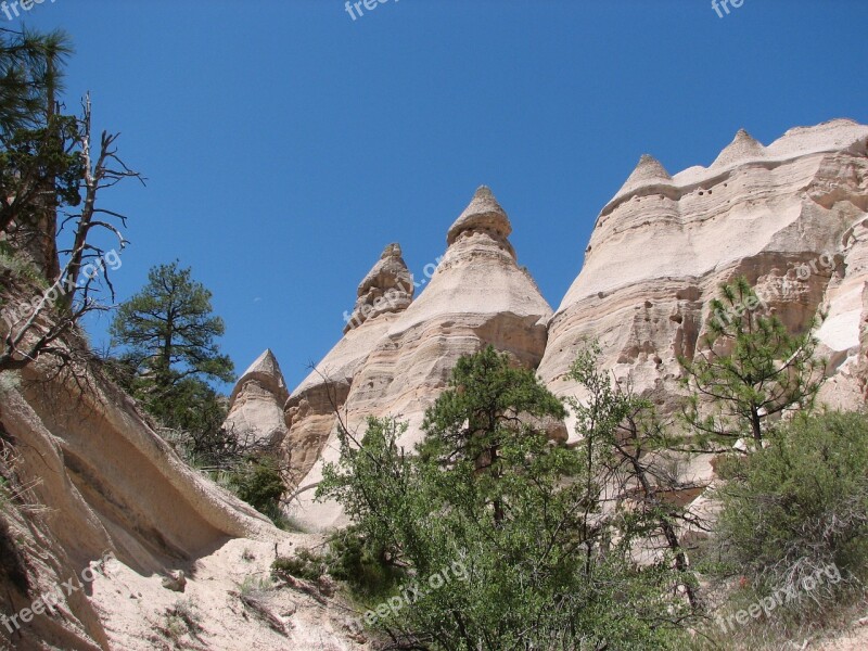 Tent Rocks Desert Landscape Mountain Formations