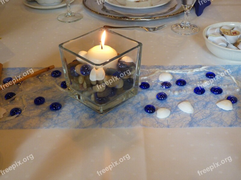 Table Decoration Candle Shell Decorators Light