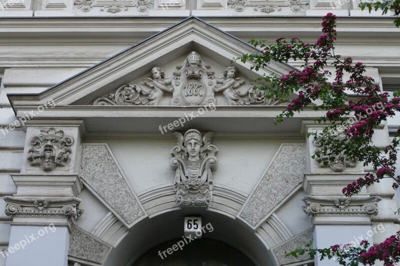 Berlin Kreuzberg House Entrance Gründerzeit Stucco