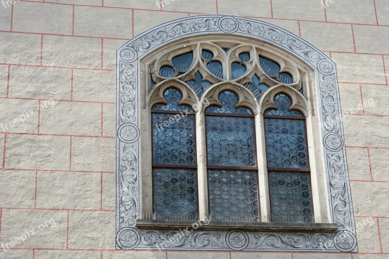 Window Old Glass Leaded Glass Historicized