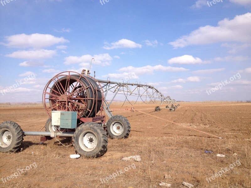 Blue Sky White Cloud Land Machinery Free Photos