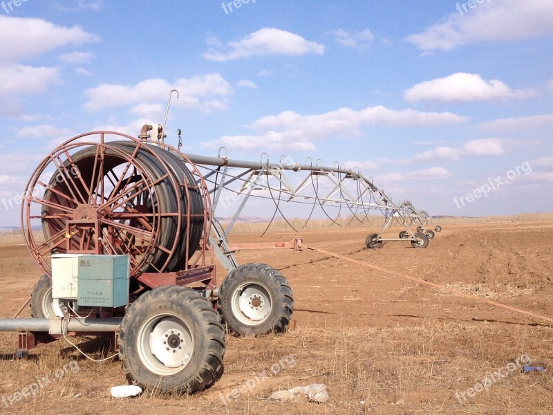 Blue Sky White Cloud Land Machinery Free Photos