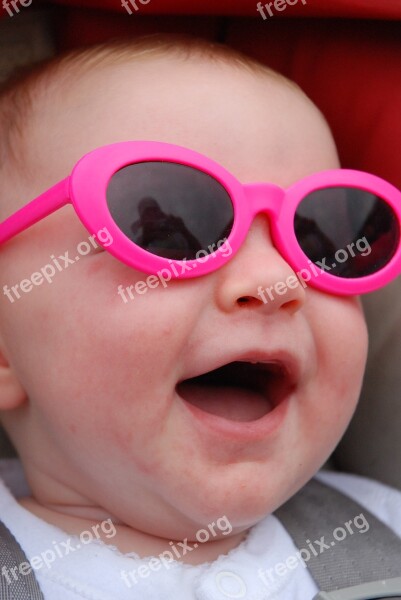 Baby Sunglasses Sourir Free Photos