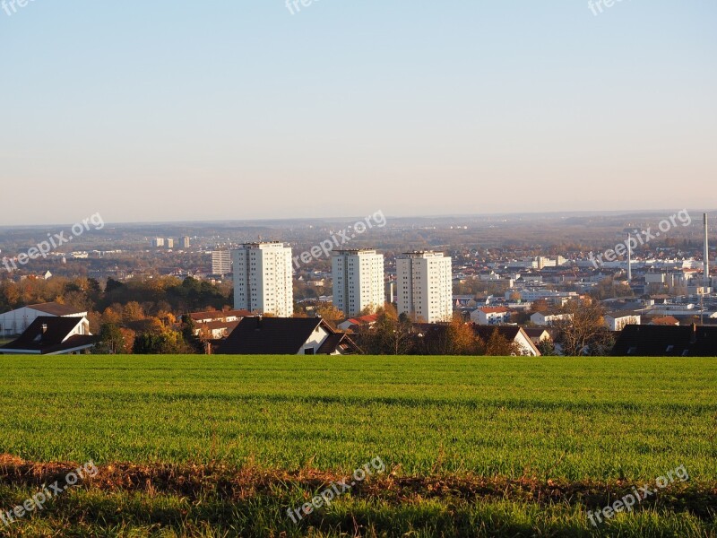 Ulm City Skyscrapers Panorama Trail Höhenweg