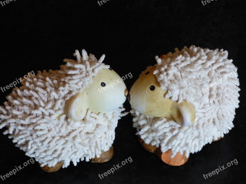 Sheep Teddy Bear Pair Toys Soft Toy