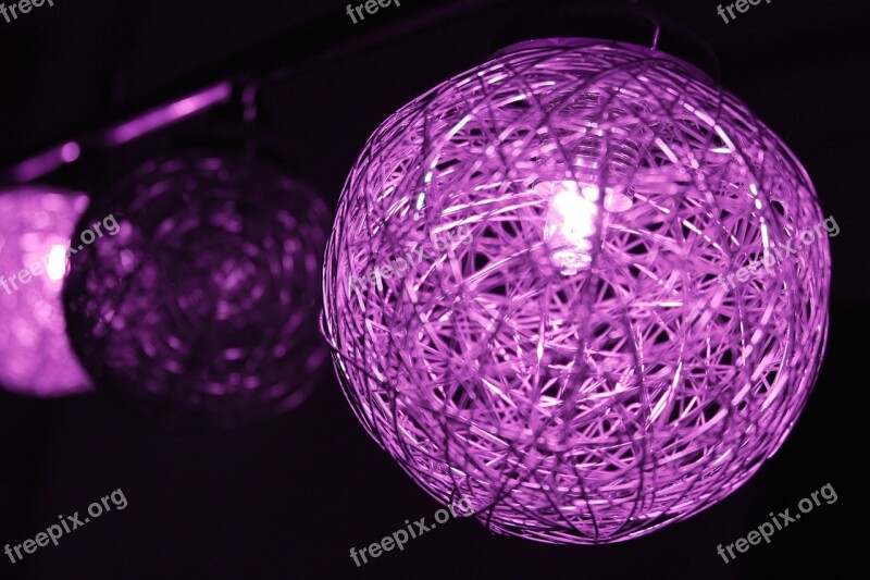 Decoration Ball Violet Light Illumination