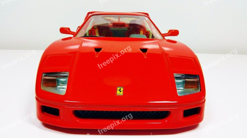 Ferrari Red Sports Car Model Car Vehicle