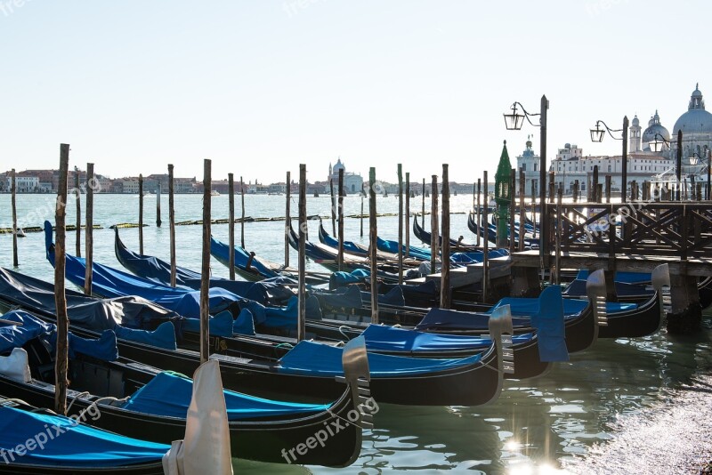 Venice Gondolas Water Channel Laguna