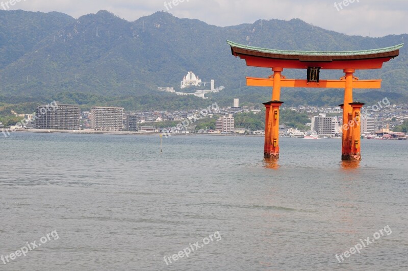 Otorii Hiroshima Miyajima Free Photos