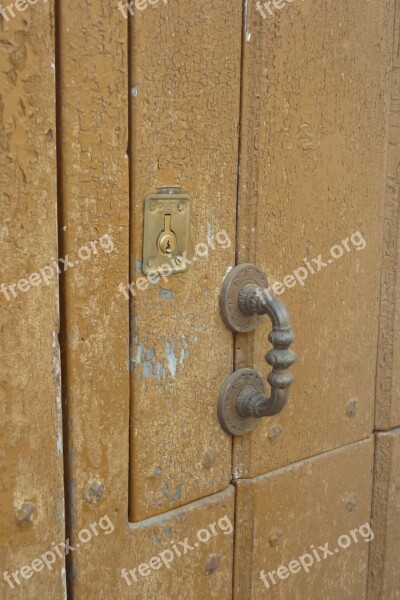 Door Old Wood Rustic Lock