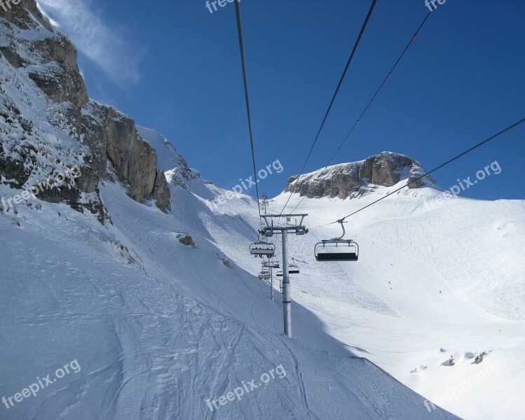 Alps Snow Ski Chair Lift Free Photos