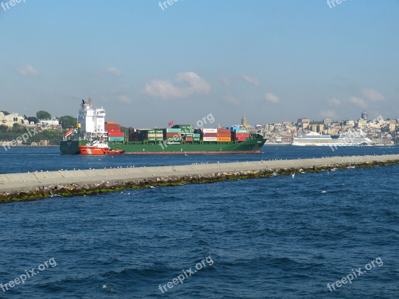 Istanbul Turkey Orient Bosphorus Container