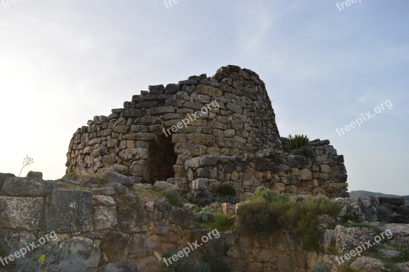 Nuraghe Sardinia Seui Serbissi Free Photos