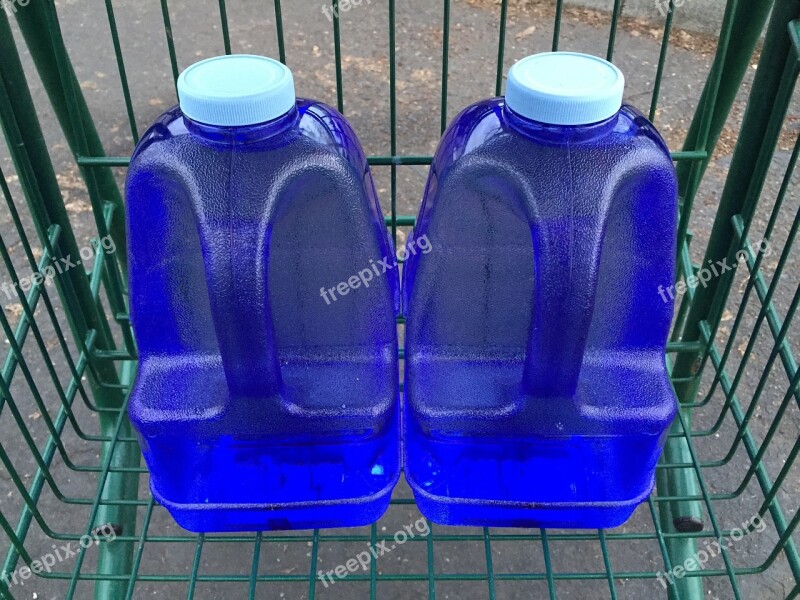 Gallon Container Blue Bottle Water