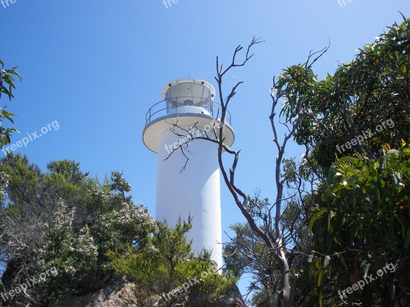 Lighthouse Sky Island Tasmania Ocean