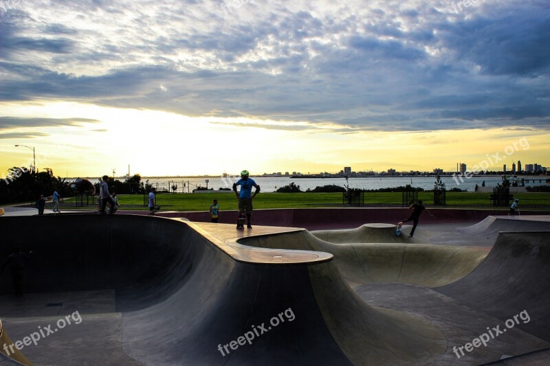 Park Board Sunset Free Photos