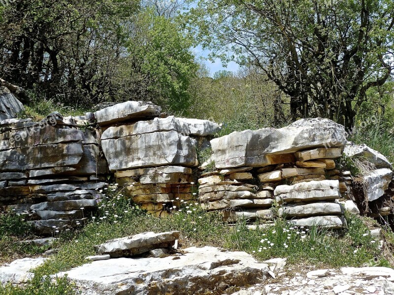 Rock Structure Blocks Wall Geology