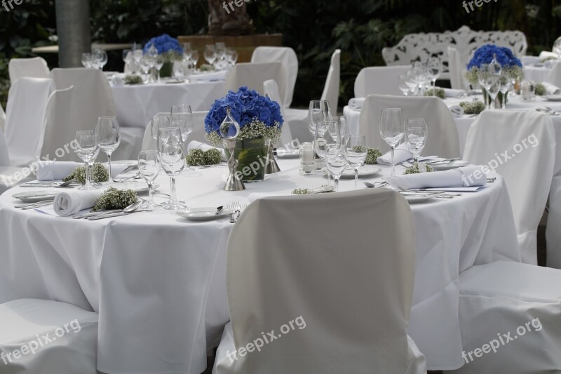 Wedding Festival Celebration Festive Dining Tables