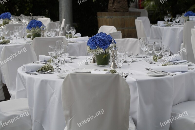 Wedding Festival Celebration Festive Dining Tables