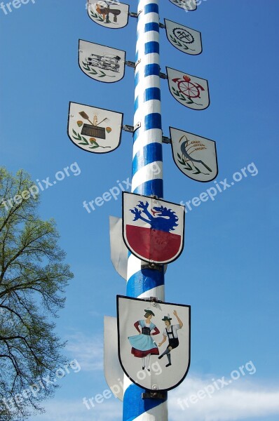 Bavaria Customs Maypole Free Photos