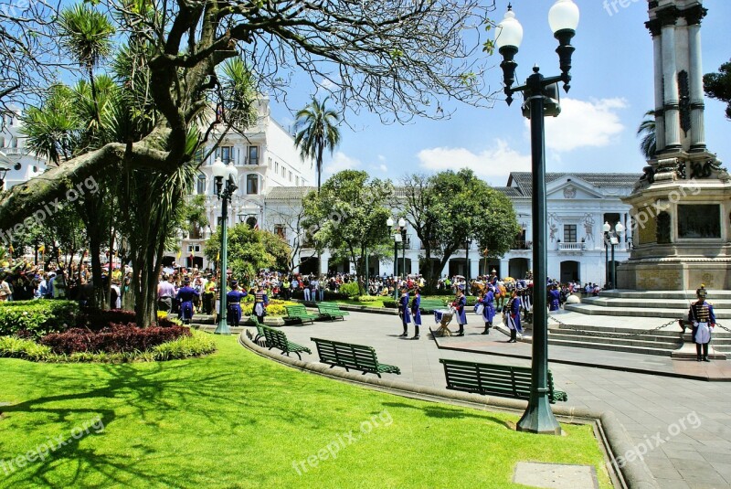 Quito National Holiday Presidential Palace Free Photos