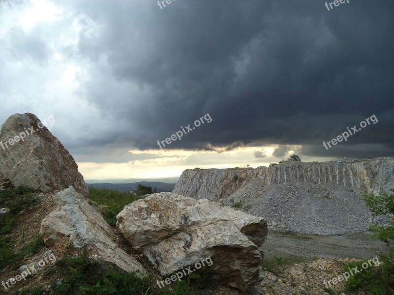 Gut-stone Quarry Mine Cliff Stone