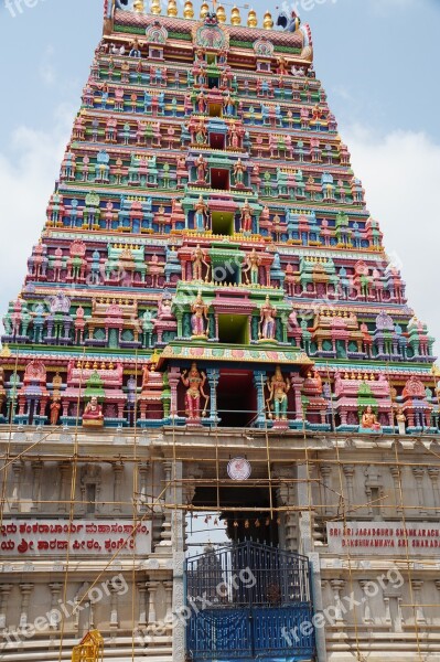 Shringeri Gate Temple South India Gopuram