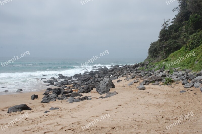 Jungmun Jeju Ile South Korea Beach