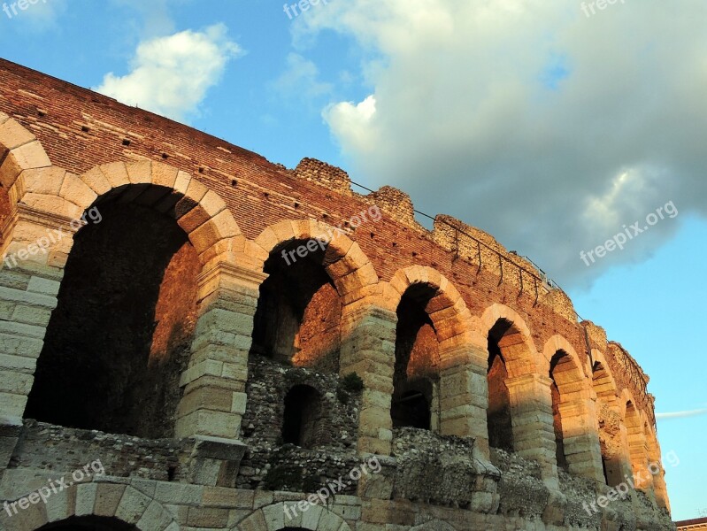 Arena Monument Verona Italy Free Photos