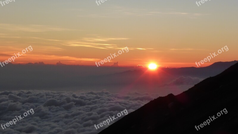 Sunrise Mountain Nature Travel View