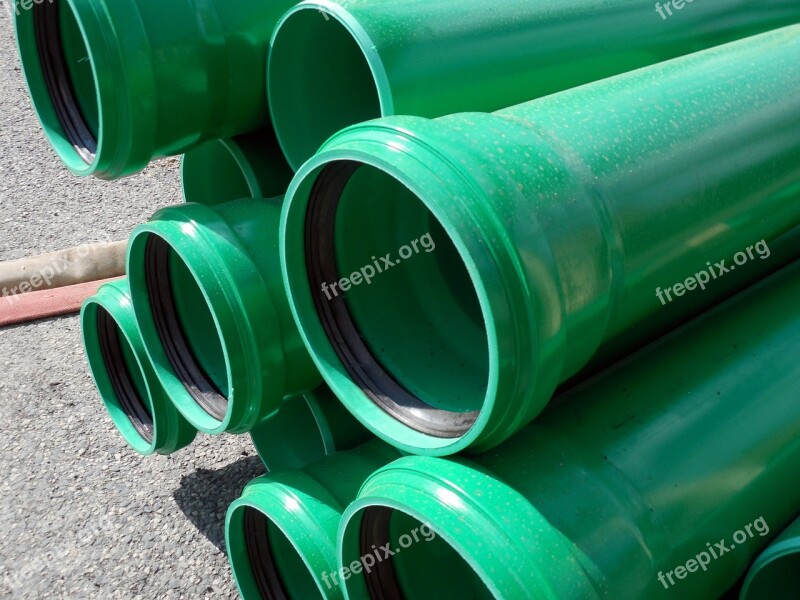 Pipes Pipeline Construction Material Site Free Photos