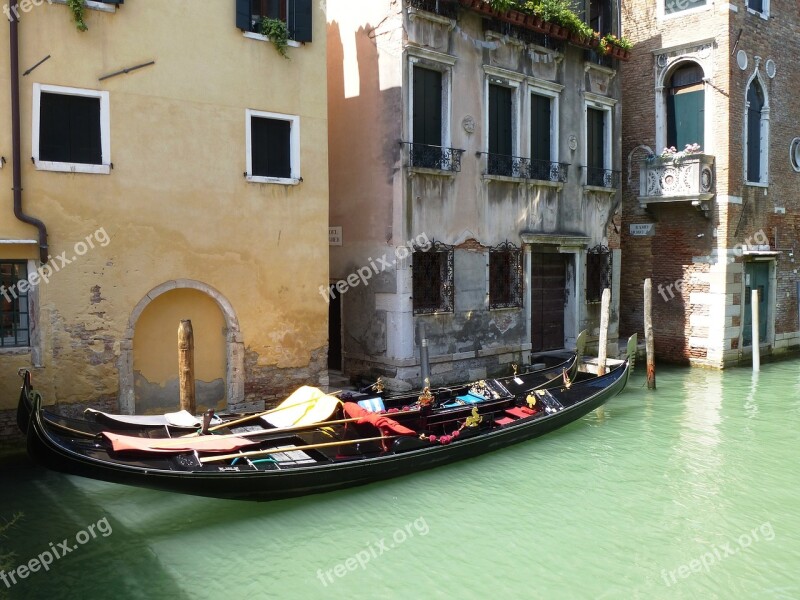 Venice Lagoon Gondolas Free Photos