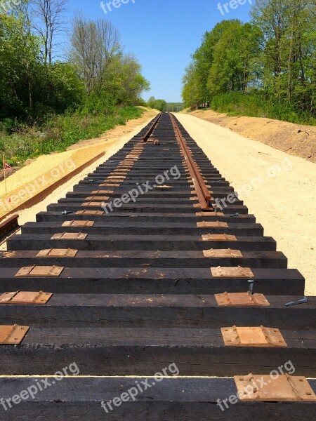 Railroad Construction Railway Railroad Track Ties