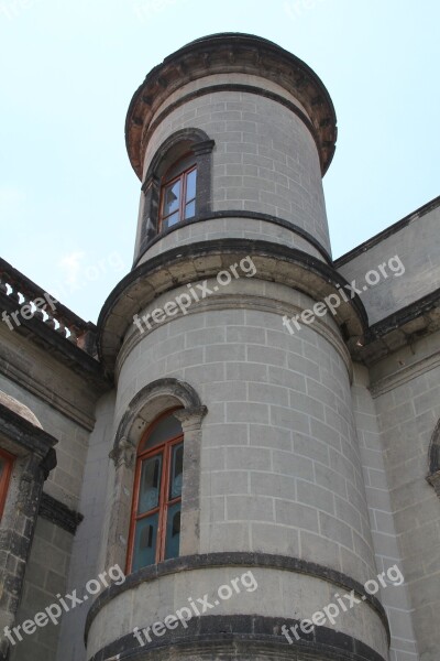 Tower Castle Chapultepec Mexico Rock