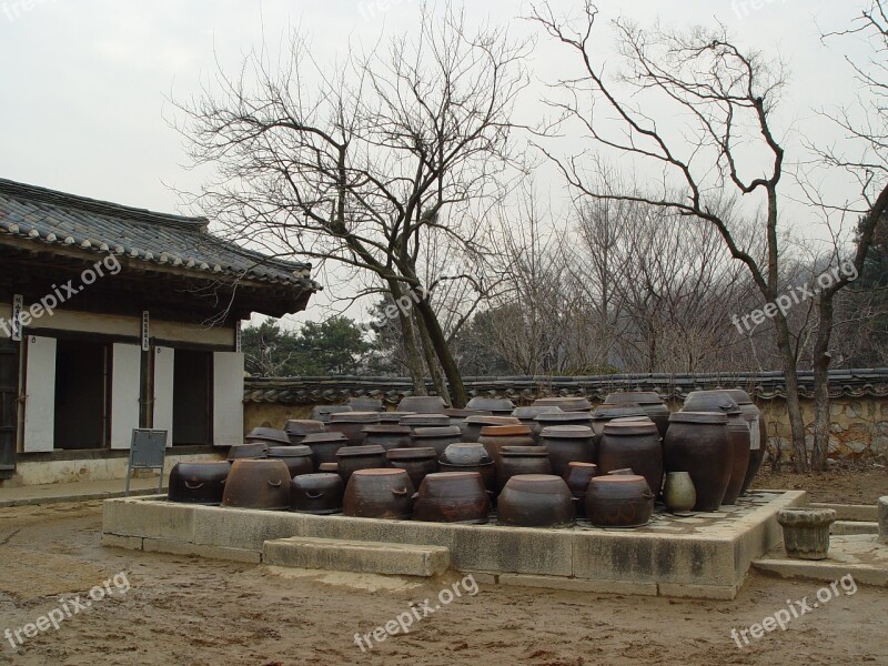 Republic Of Korea Country Chapter Dogdae Hanok Winter