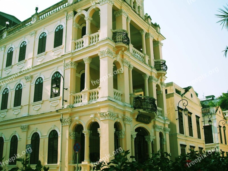 Structure Building Old Macau Free Photos