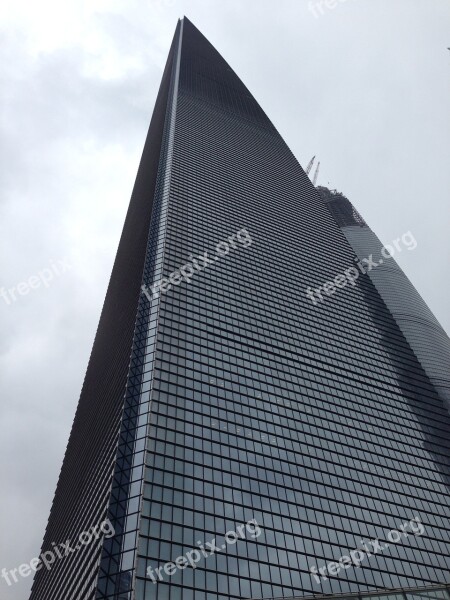 Skyscraper Building Shanghai High Free Photos