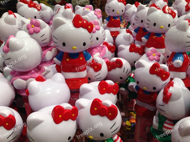 Hello Kitty Colorful Figure Color Free Photos