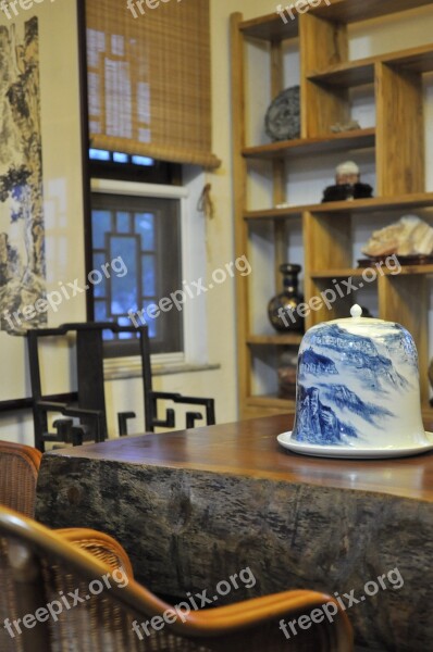 Chinese Style Tea House Indoor Free Photos