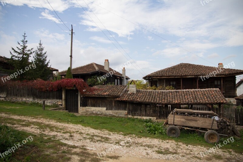 Bulgaria Village Cart Wooden House Free Photos